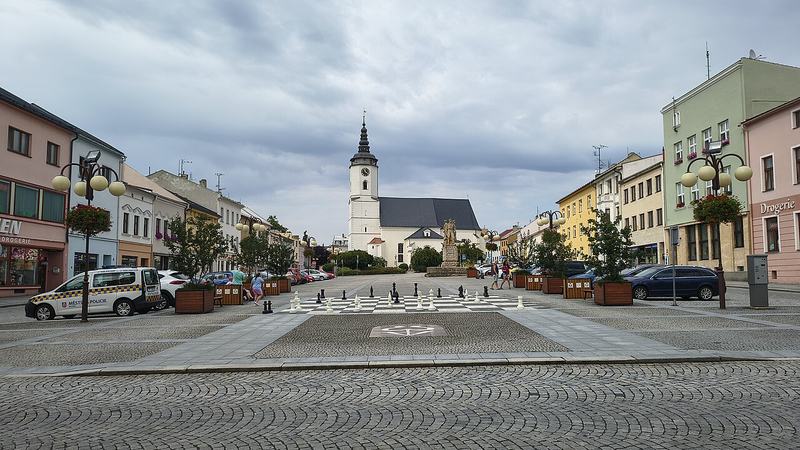 Slezské náměstí v Bílovci