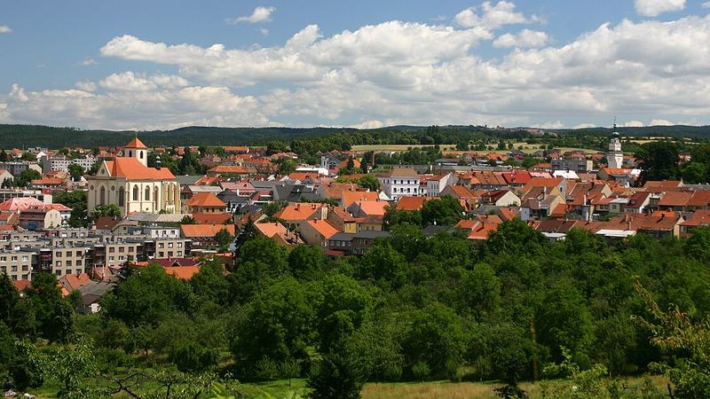 Boskovice - pohled na centrum města a židovskou čtvrť