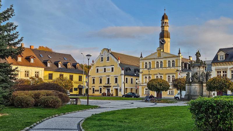 Chrastava - náměstí 1. máje (říjen 2024)