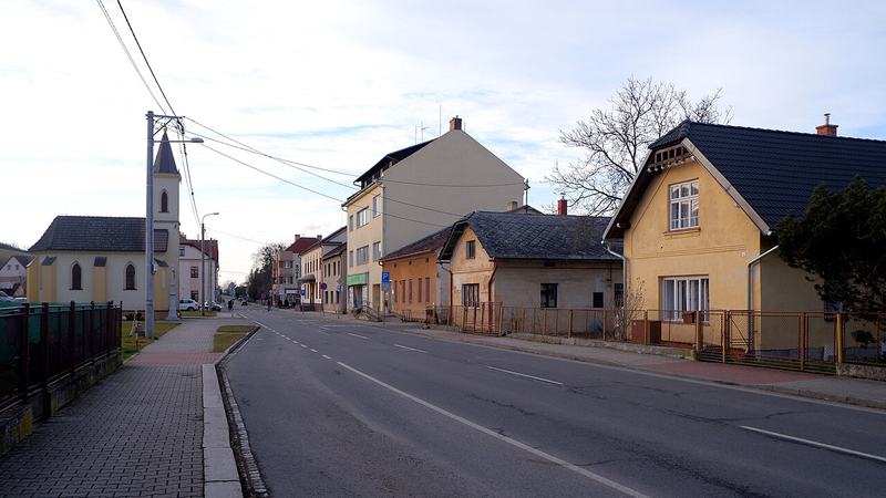Antonína Vaška Street in Háj ve Slezsku, Czechia