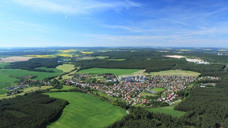 Schválená fotografie městem Horní Bříza pro zobrazení na wikipedia.cz