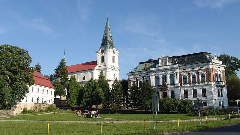 Zentrum von Jiříkov