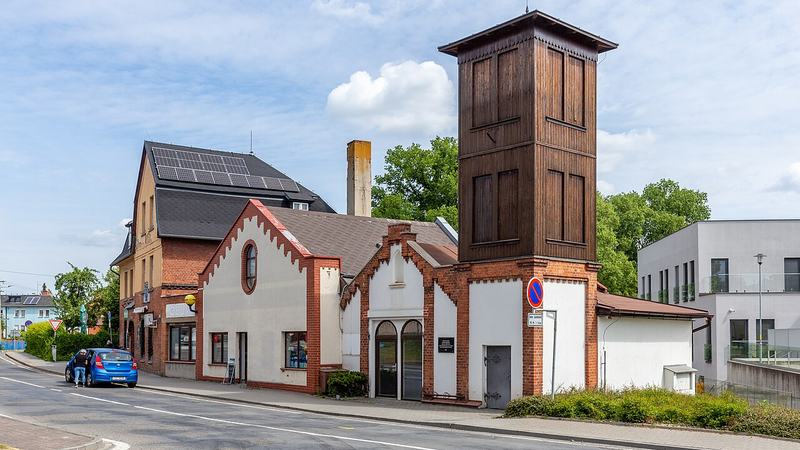 Bývalá hasičská zbrojnice v obci Kobeřice, okres Opava, Moravskoslezský kraj, Česko