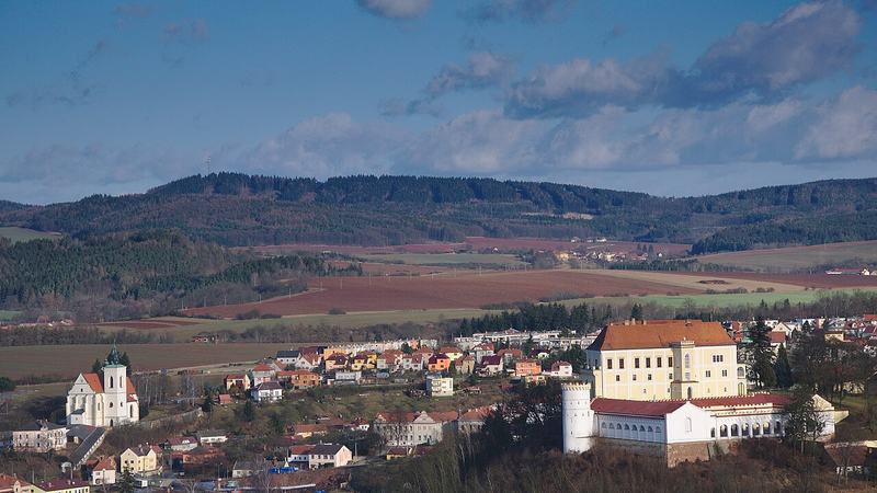 Pohled na město od západu, Letovice, okres Blansko
