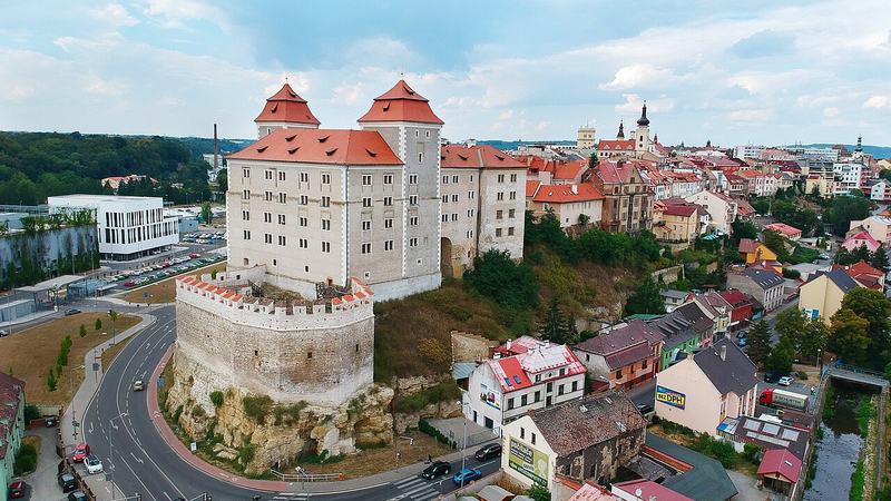 Letecký snímek Hrad Mladá Boleslav