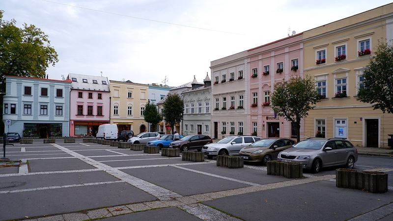Masarykovo náměstí in Odry, Czechia