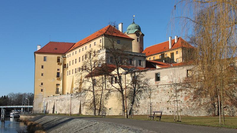 Castle in the city of Poděbrady, Czech Republic