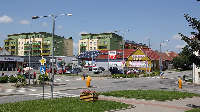 Rajhrad - křižovatka Městečko a Masarykova