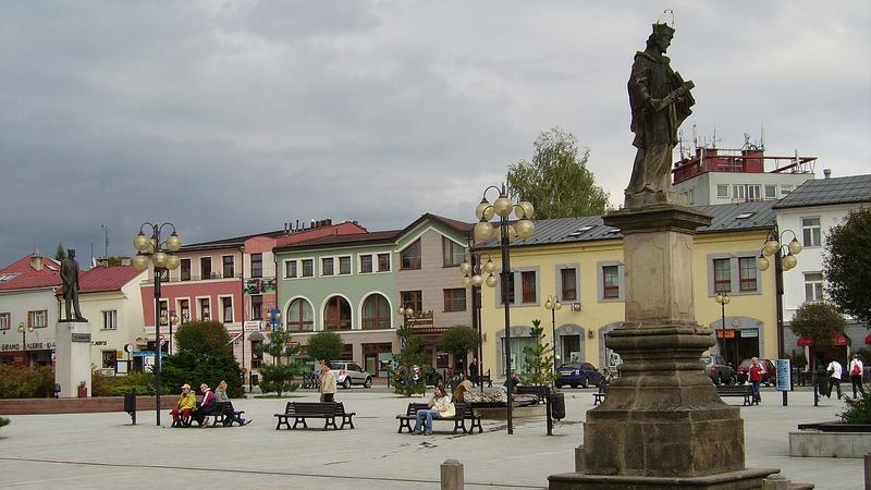 Rožnov pod Radhoštěm , okres Vsetín. Masarykovo náměstí
