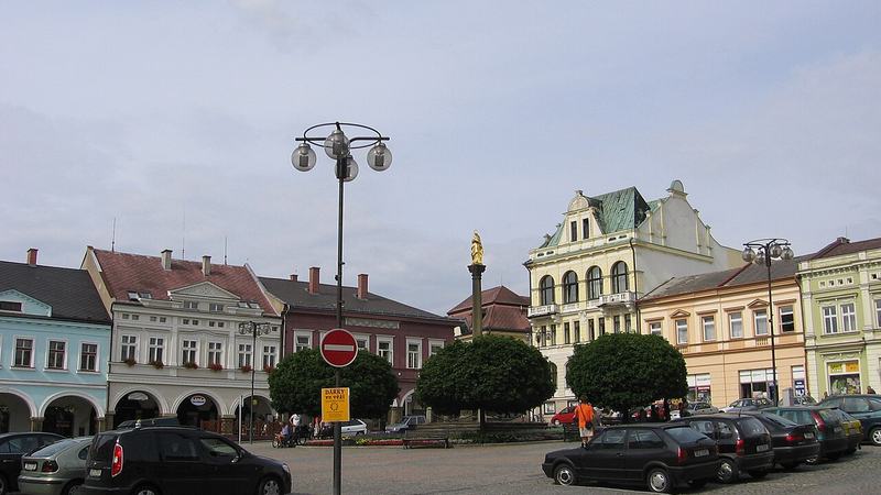 Mírové náměstí v Ústí nad Orlicí ( Pardubický kraj )