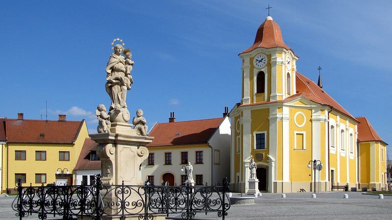 Bartolomějské náměstí ve Veselí nad Moravou