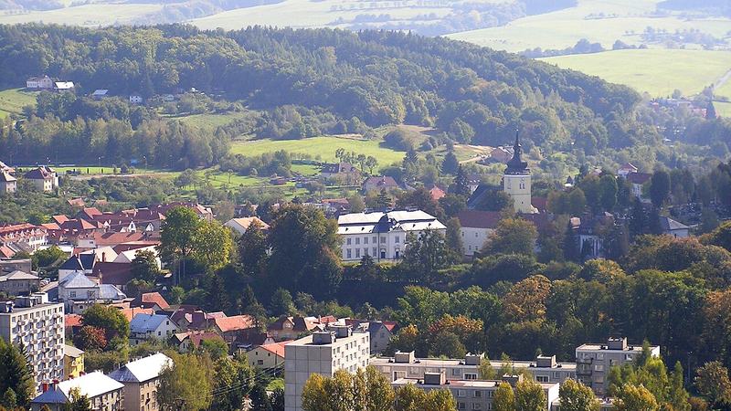 Vizovice, pohled z kopce