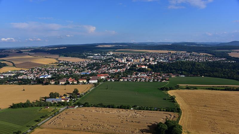 CZ - Vlašim, Luftaufnahme (2018)